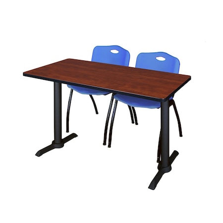 Cain Rectangle Tables > Training Tables > Cain Training Table & Chair Sets, 48 W, 24 L, 29 H, Cherry MTRCT4824CH47BE